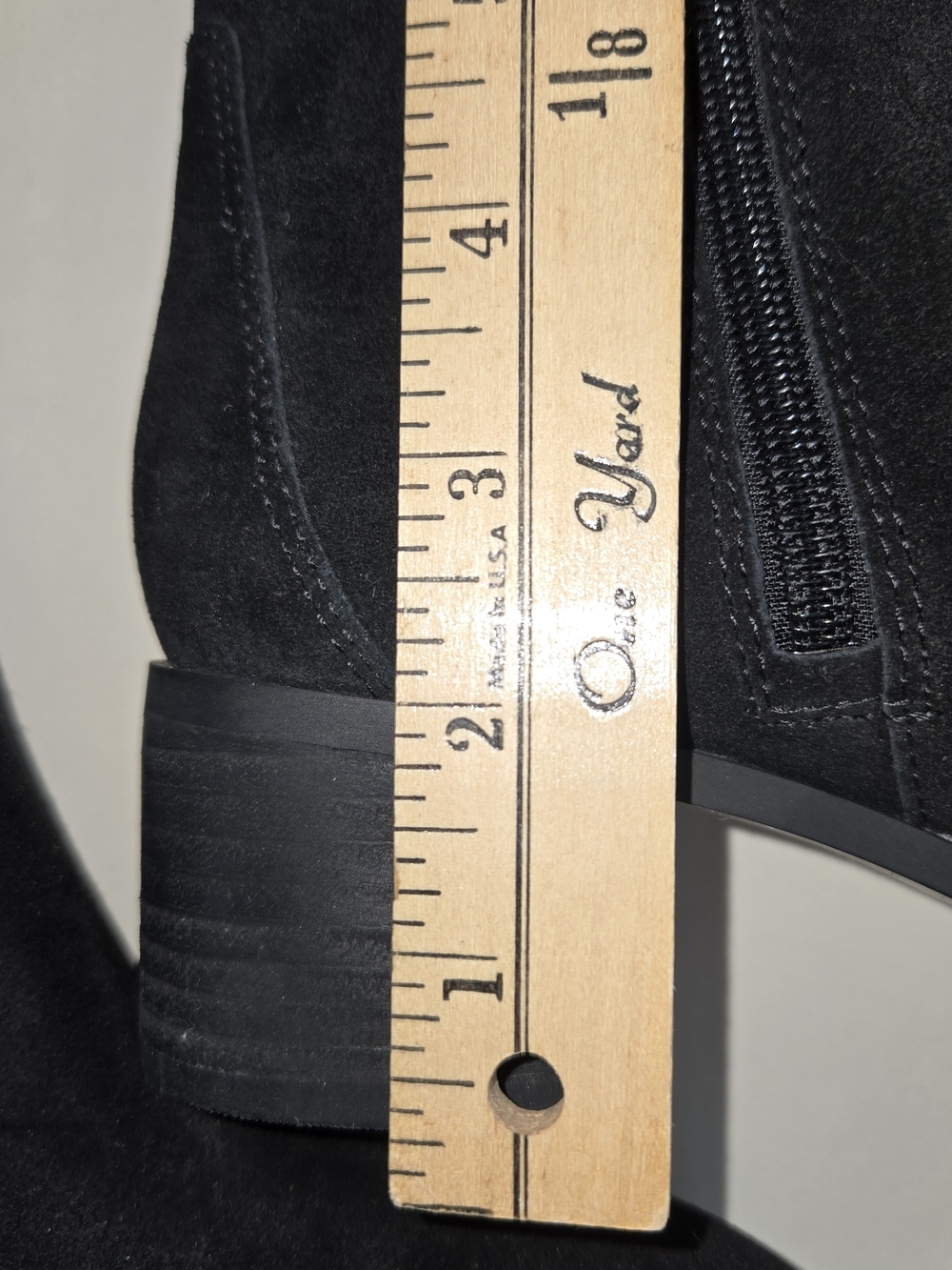 CORSO COMO Women's Black Suede Over-the-Knee Boots with Low Block Heel WOMENS  9 - Picture 6 of 11